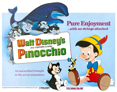 Pinocchio (Lobby set of 9 cards with original envelope)