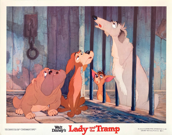 Lady and the Tramp (Lobby set of 9 cards with original envelope)