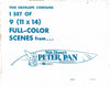 Peter Pan (Lobby set of 9 cards with  original envelope)