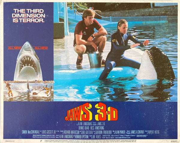 Jaws 3D (5 lobby cards)