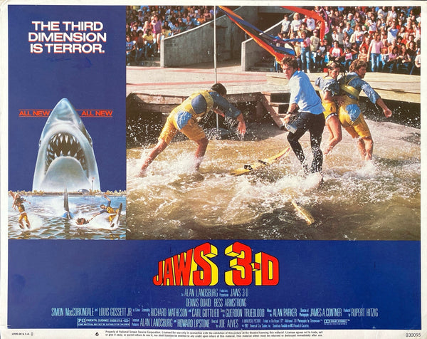 Jaws 3D (5 lobby cards)