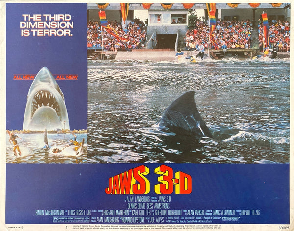 Jaws 3D (5 lobby cards)