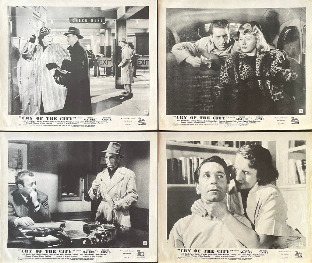 Cry of the City (UK Front of House Set of 8 Stills)